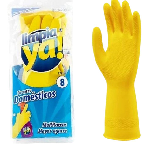Guante Amarillo Talla 8